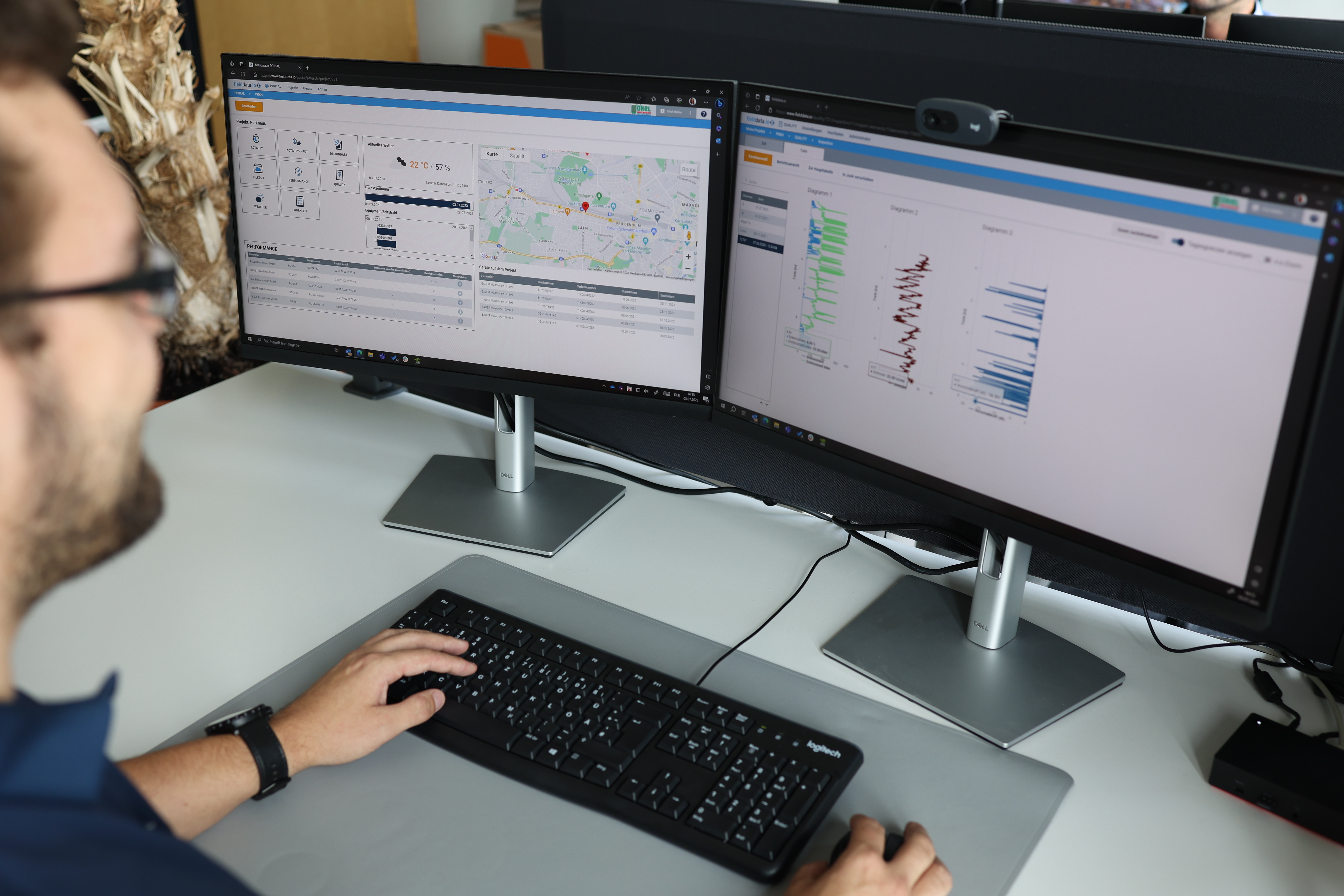 fielddata ist die Lösung für die digitale Verwaltung von Spezialtiefbau-Projekten. 