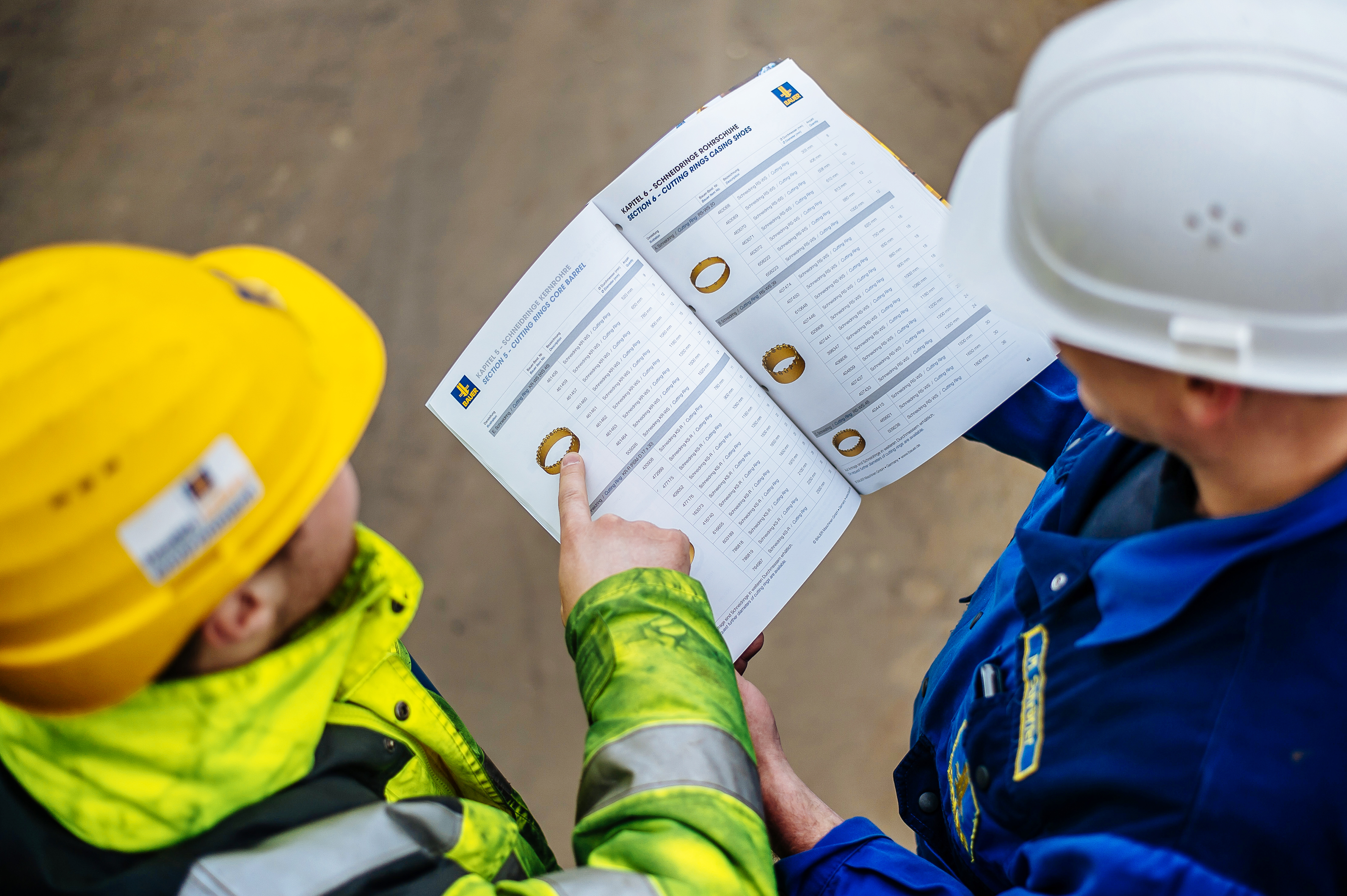 Equipment, methods, spare parts, service: The brochures and leaflets from Bauer Maschinen contain all the information on our portfolio.
