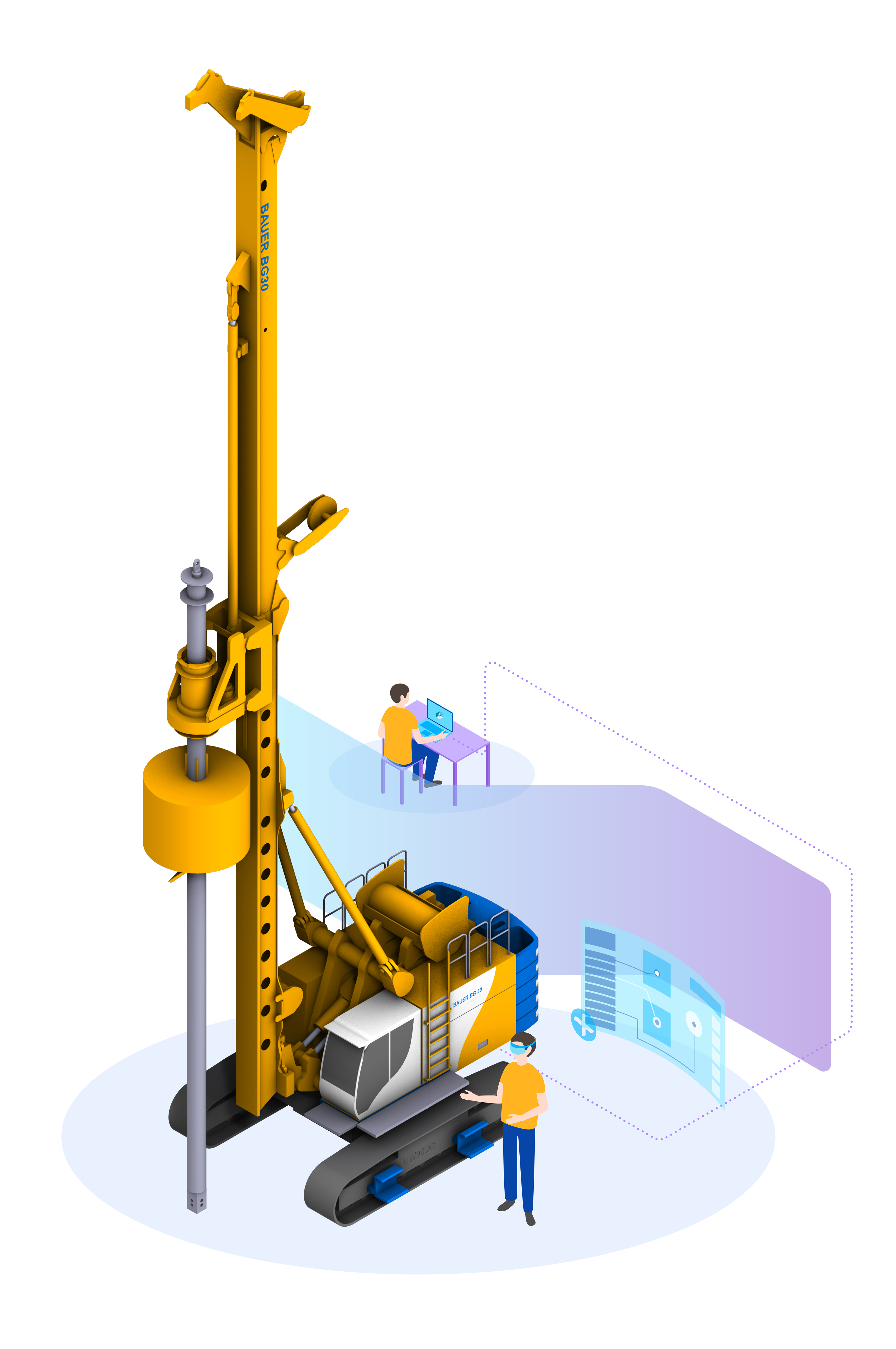 The BAUER Training Center's Next Level Operator Training utilizes Augmented Reality.