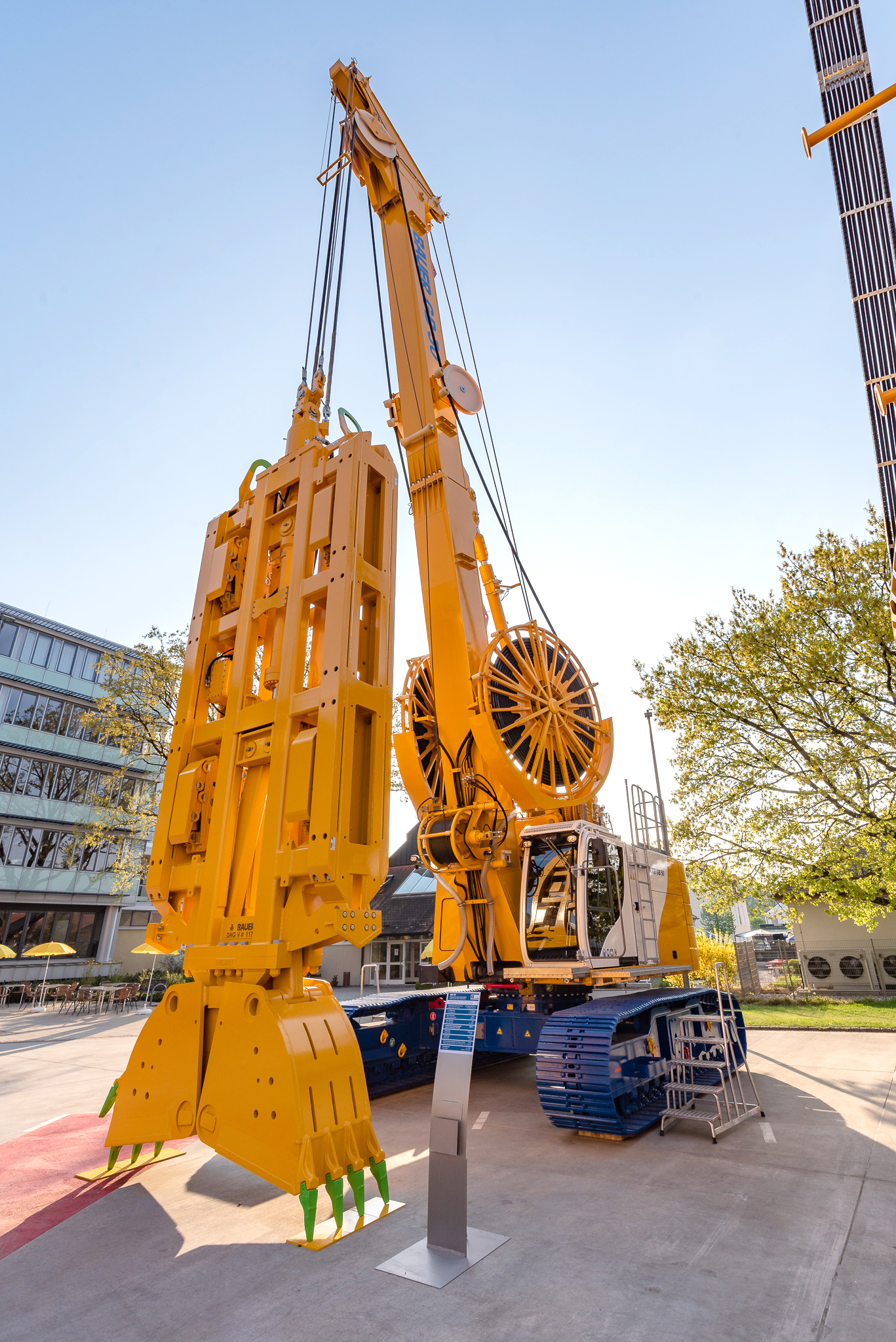 BAUER GB 50 hydraulic grab – the same grab type was used as a demonstrator in the research project. 
