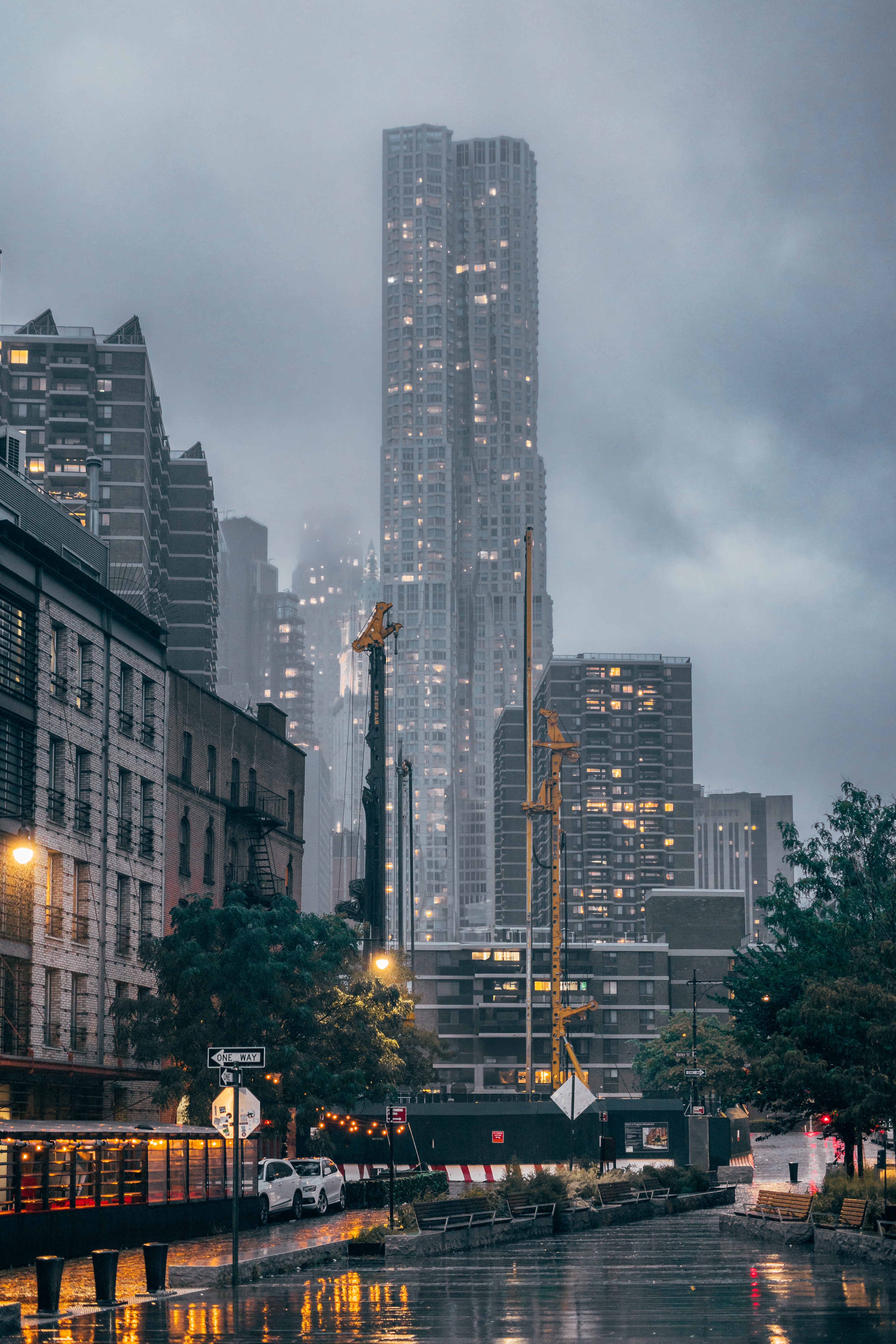 Bauer verfügt über ein internationales Firmennetzwerk. Auf dem Bild ist eine Baustelle in New York zu sehen. 
