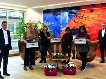 BAUER AG spendet 10.000 Euro an regionale Einrichtungen