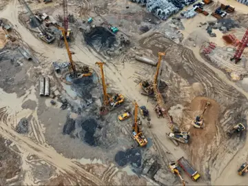 Bauer machines in use in Shah Alam, Malaysia