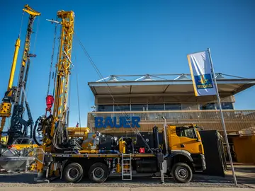 BAUER RB 65 multipurpose rig at bauma 2025 in Munich
